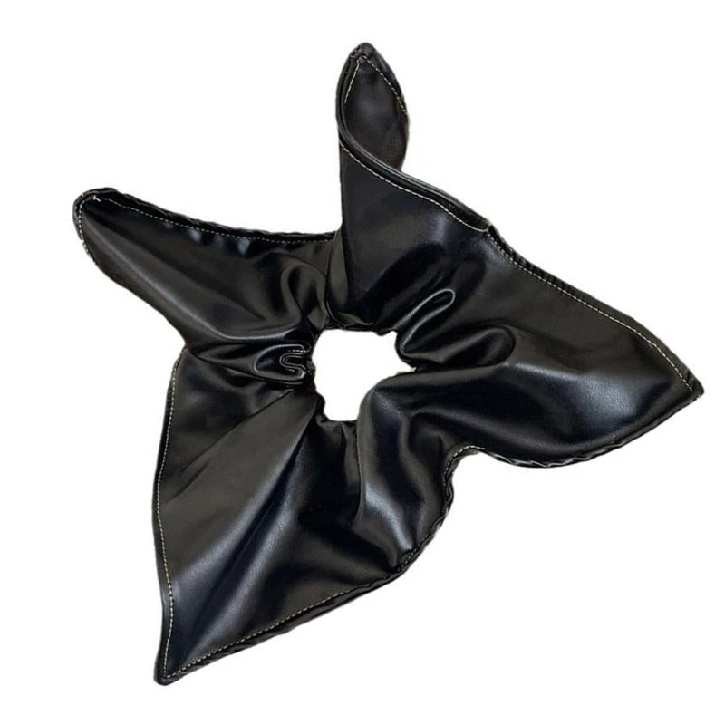 Q39C scrunchies pu pu lustrous للشباب البالغين المراهقين الأزياء حبل حبل الحبل حامل الشعر hairtie لأي ملابس لحفل الشعر decors