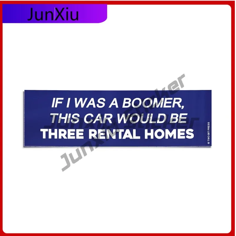 

IF I WAS Funny Laptop Waterproof Accessory A BOOMER Bumper Sticker Funny Vintage Style Vinyl Decal Waterproof UV Resistant