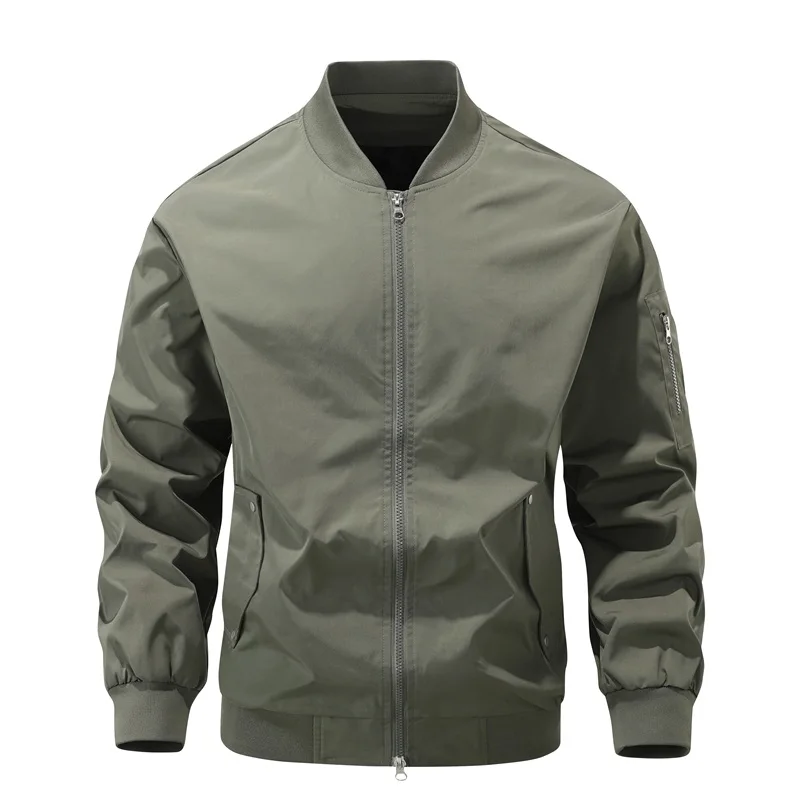 

Men Multi Pocket Pilot Baseball Jacket Spring and Autumn Workwear Trendy Brand Pilot Couple Jacket Loose and Versatile Jackets