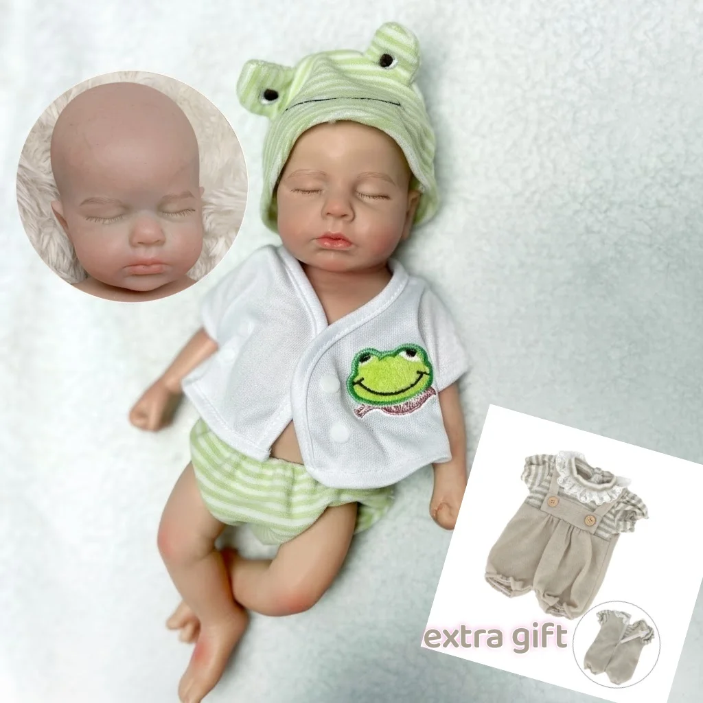 13Inch Open Mouth Loulou Girl&Boy Full Body Soft Silicone Doll Painted Bebe Reborn Doll For Kid Reborn De Silicona Cuerpo Entero