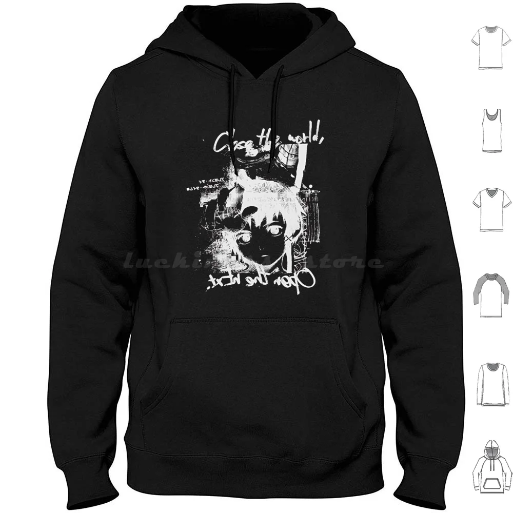 Serial Experiments Lain Design Hoodies Long Sleeve Serial Experiments Lain Anime Lain Manga Experiments Japan Japanese
