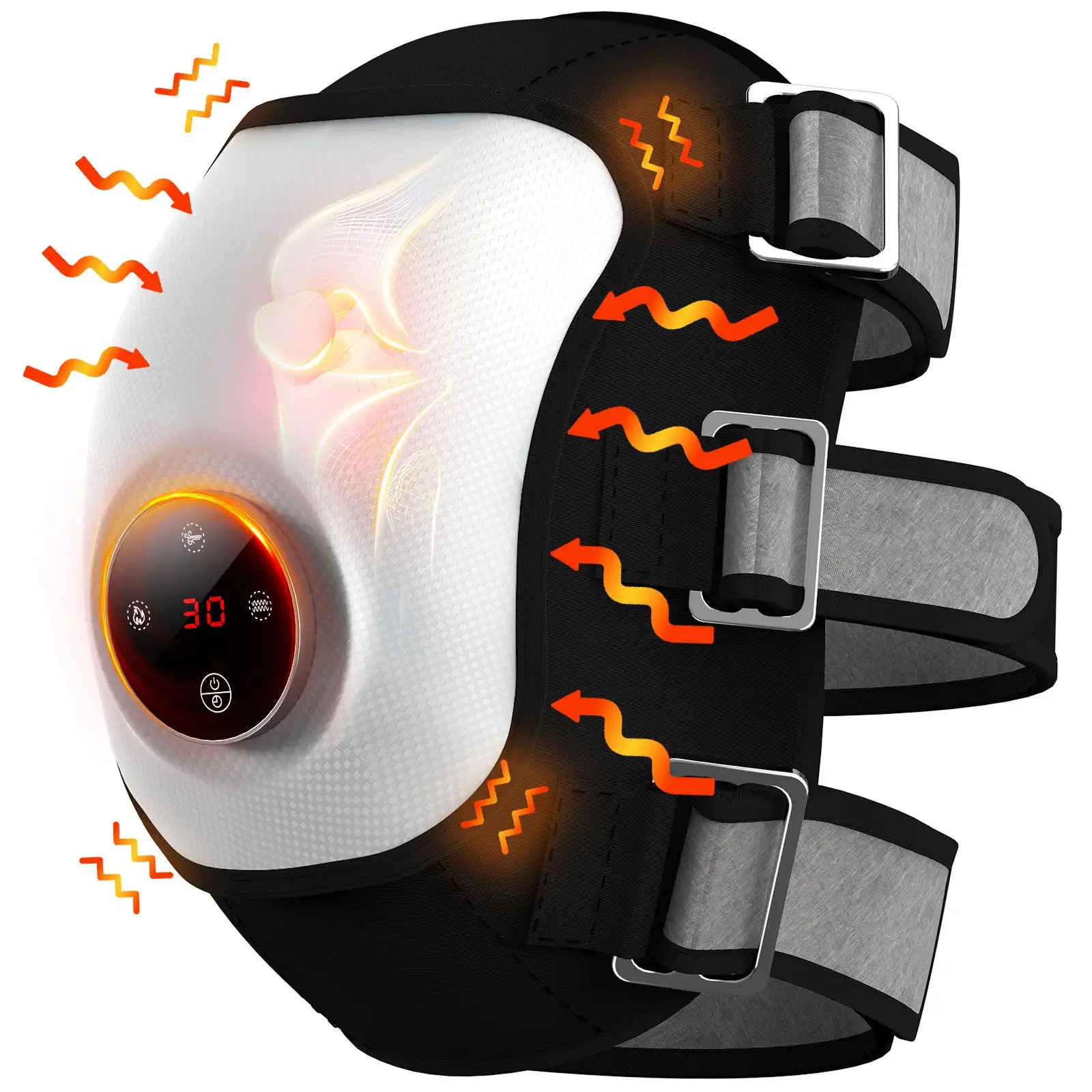 

Knee Heating Massage Pad Infrared Heat&Vibration Knee Pain Relief for Swelling Stiff Joints Stretched Ligament&Muscles Injury