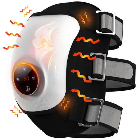 Knee Heating Massage  Pad Infrared Heat&Vibration Knee Pain Relief for Swelling Stiff Joints Stretched Ligament&Muscles Injury