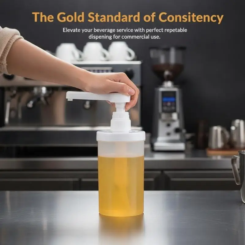 Graduated Liquid Squeeze Dispenser 5/8/10/15/20/30CC Leakproof Bottle for Coffee Shop Syrup Honey Jam Condiment