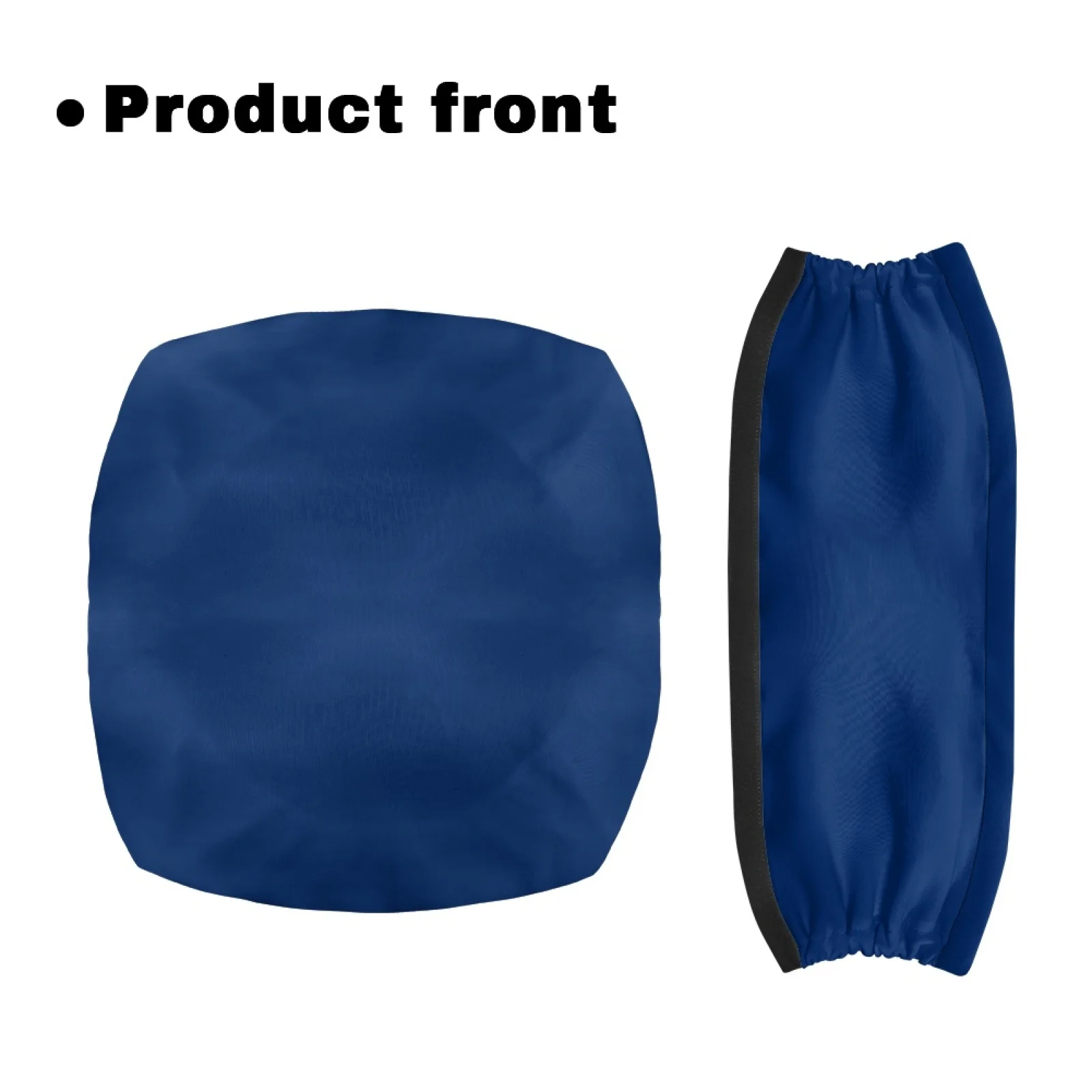 Coloranimal Solid Royal Blue Set of 2 Rollator Seat Back Rest Covers Walker Seat Cushion for Senior Travel
