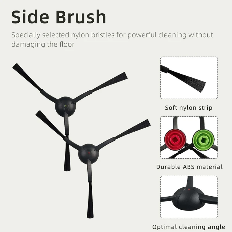 Piezas de Repuesto compatibles con Honiture G20, G20 Pro, Robot aspirador, cepillo principal, cepillos laterales