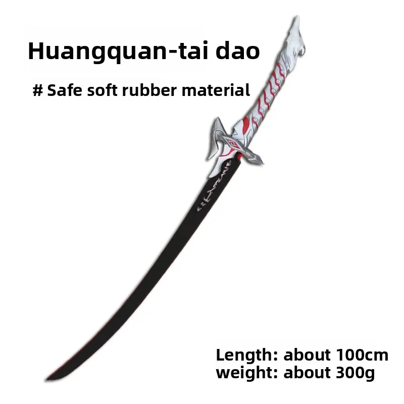 100 cm/33.37in Middeleeuws Zwaard PU Honkai: Star Rail Cosplay Katana Met Schede Model Props Feestartikelen Collectible Jongen Gift speelgoed