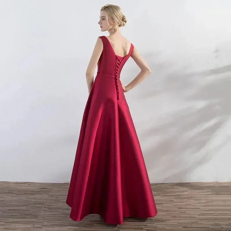 Dora Kleid Wakuta Satin elegante lange Abschluss ball Abend Gast Sommerkleider für Frauen 2024 Host Hochzeit Brautjungfer Party Ballkleid ve