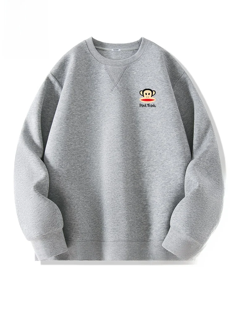 

Мужская толстовка PaulFrank в американском стиле с флисовой подкладкой, повседневная, с круглым вырезом, весна-осень-зима, удобная, свободного кроя, модная U...