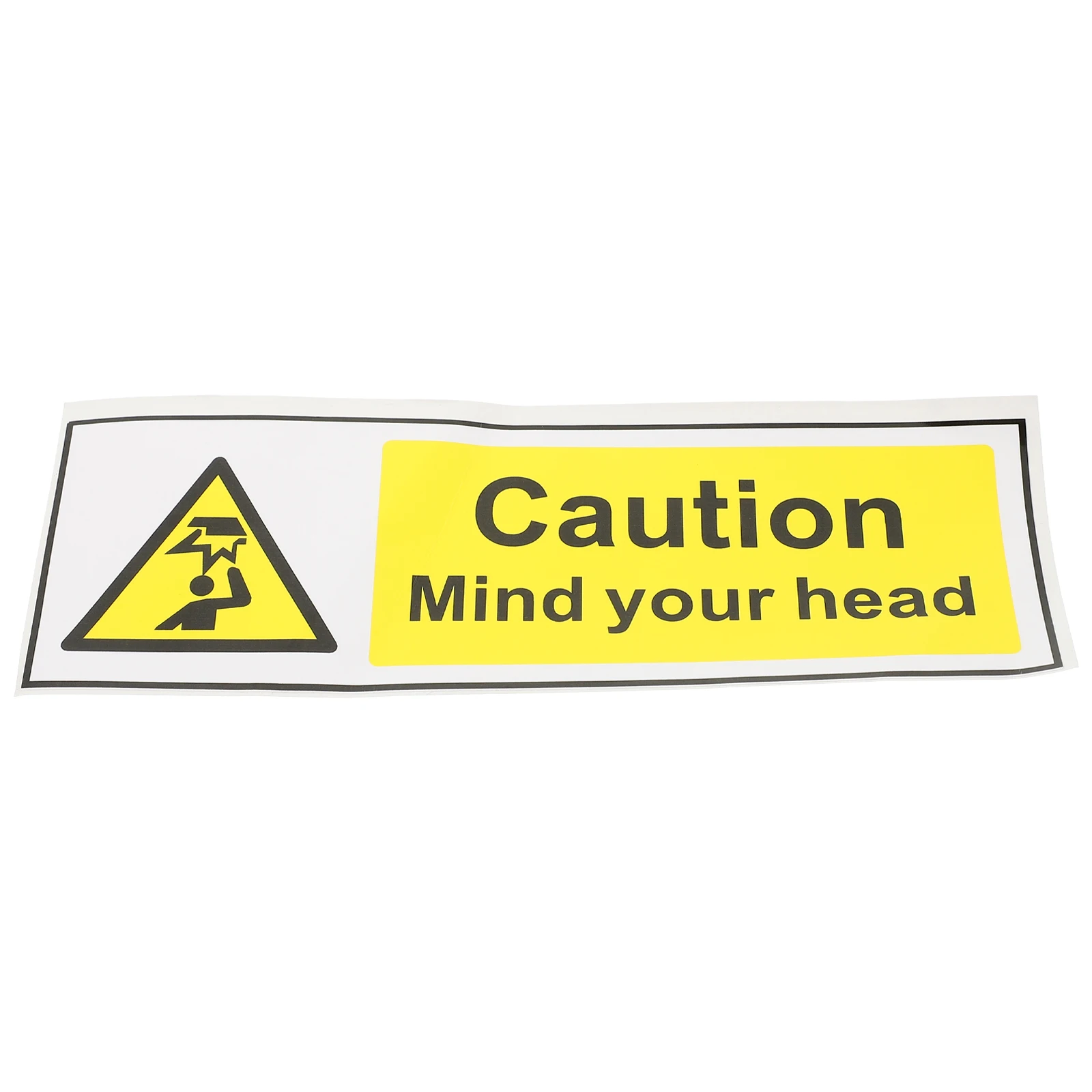 PVC Low Clearance Warning Sign Stickers Watch Head Decal Easy Use Safe Practical Lightweight Carry Store Caution