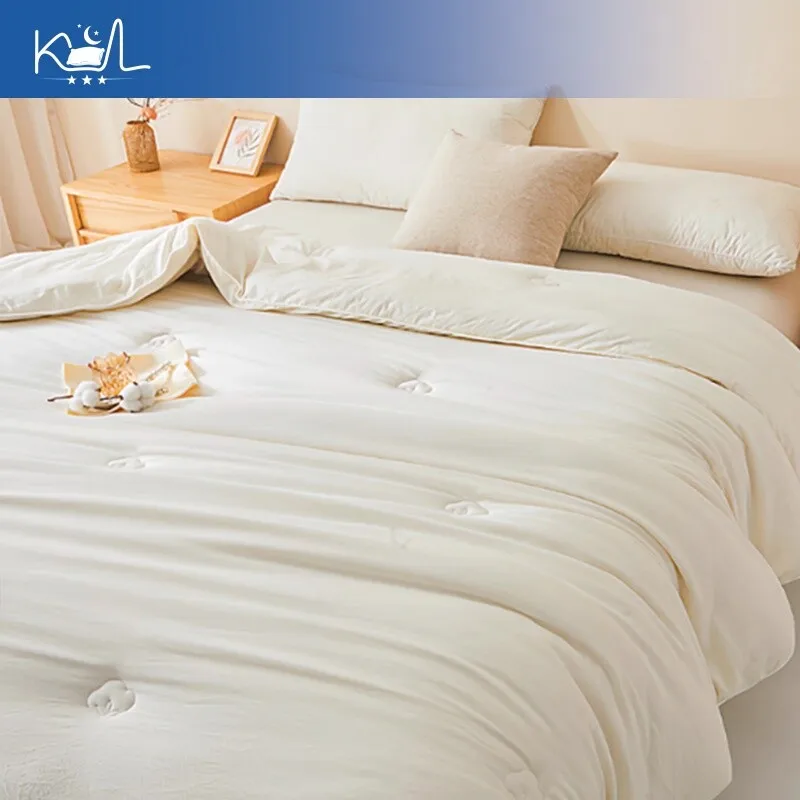 High-end  Quilt 100% Pure Cotton Filled Xinjiang Cotton Duvet All Season for Home Dorm