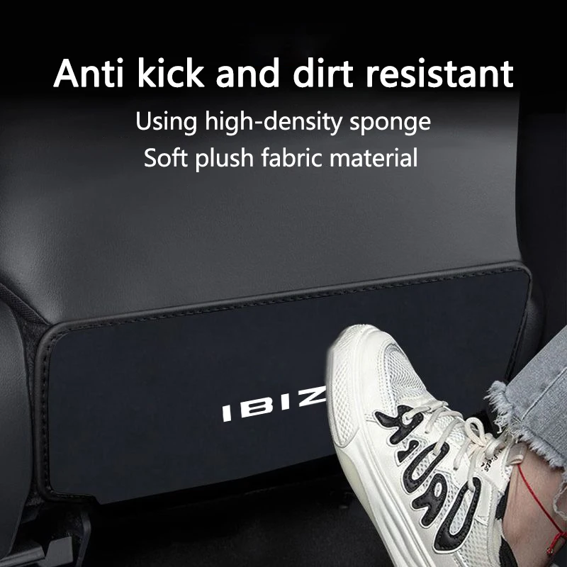 سيارة مكافحة القذرة المقعد الخلفي واقية حصيرة مكافحة ركلة الوسادة اكسسوارات لمقعد إيبيزا FR ليون ألتيا Exe 5f Mk2 Mk3 تاركو ملحق #2