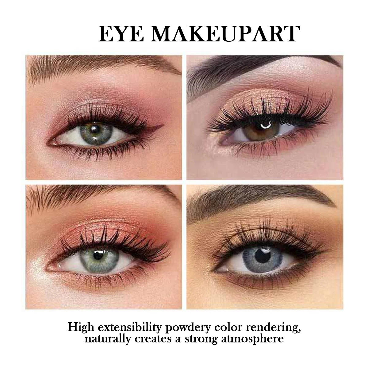 Palette di ombretti neutri da 18 colori - Palette per trucco tono terra opaca e luccicante Kit ombretto impermeabile a lunga durata per tutti i giorni