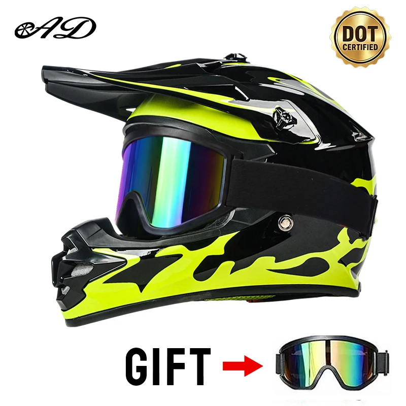 hot-sales-new-condition-kids-motorcycle-helmets-with-goggles-wholesale-of-mountain-bike-dot-certification-kids-helmet-factory