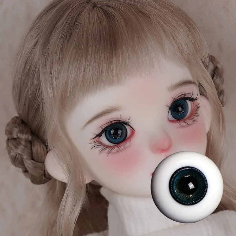 Boneca bjd globo ocular adequado para 1/3 1/4 1/6 ob11 tamanho olhos para brinquedos bonito gesso olho artesanal boneca globo ocular acessórios