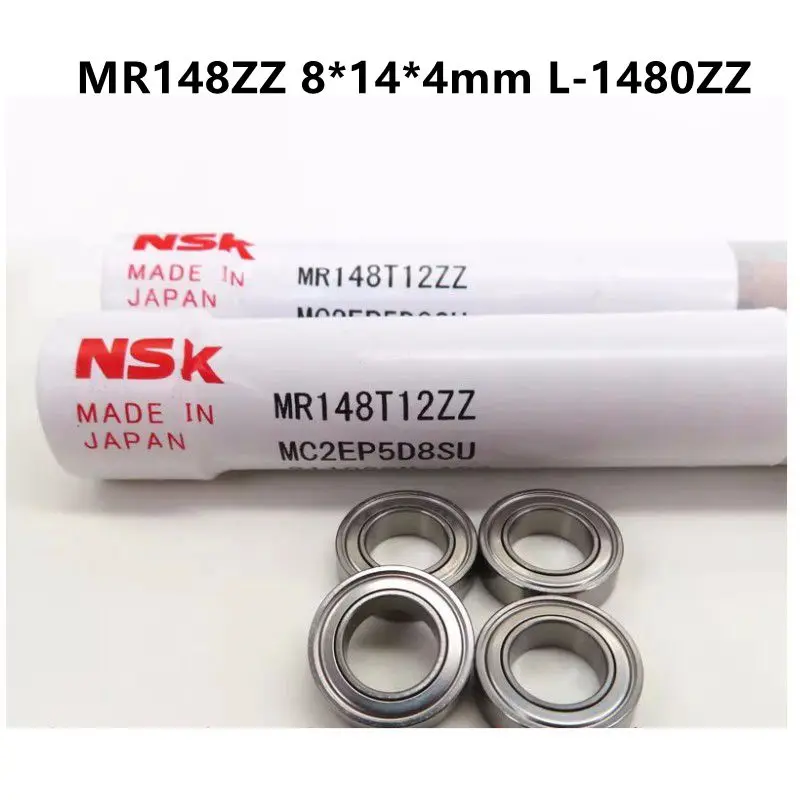 Original Nsk Alta Velocidade Rolamento Precisão Rolamentos de Esferas em Miniatura Mr148zz 8x14x4 mm L1480zz 20 Pcs 100 Pcs