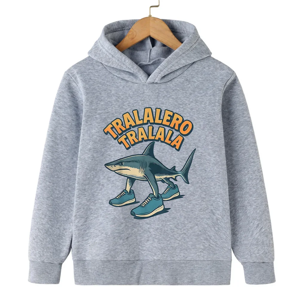 الفتيان والفتيات البلوز الدافئة متعة الإيطالية Brainrot شخصية 2D الأطفال مقنعين البلوز الخريف الشتاء الدافئة المألوف