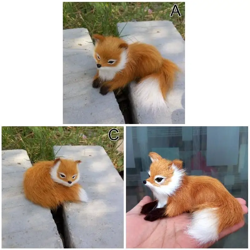 1 stks simulatie dier vossen knuffel pop fotografie voor kinderen kinderen verjaardagscadeau