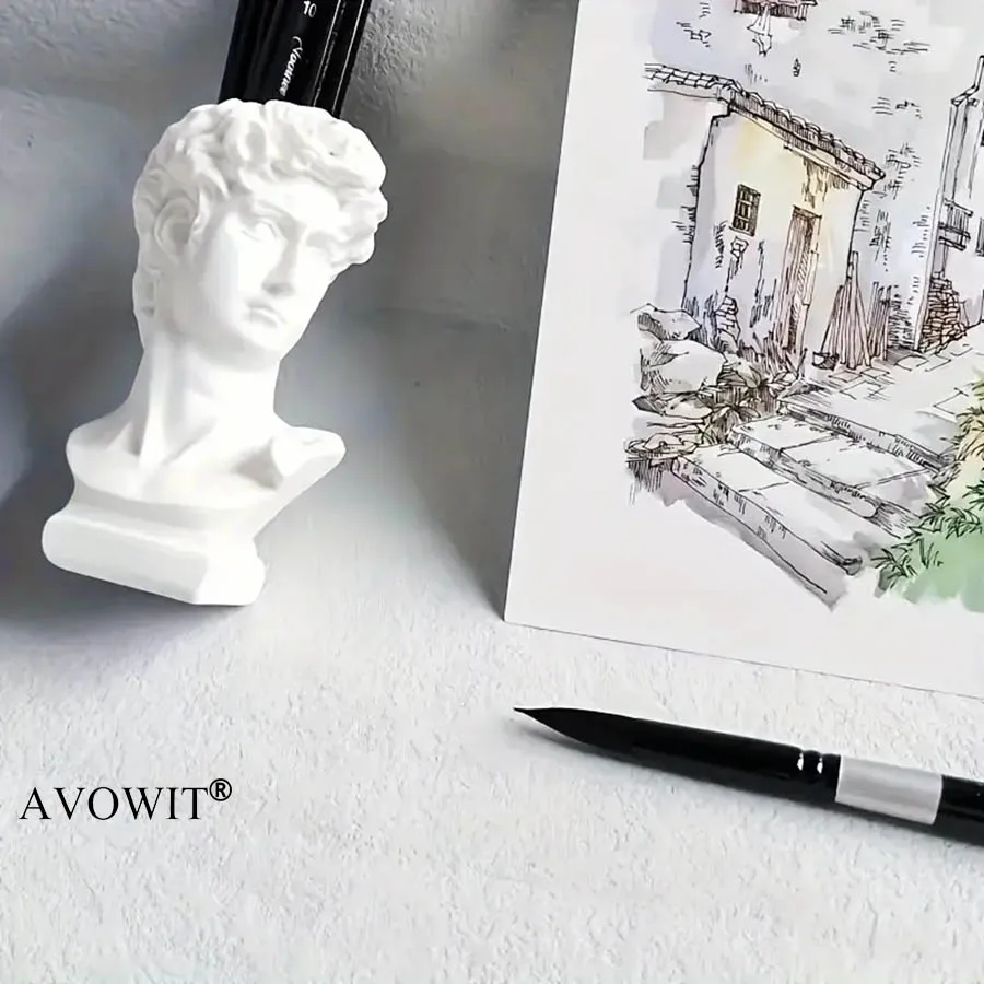 7-teiliges professionelles Aquarell-Pinselset, geeignet für Studenten und Anfänger, für Aquarell, Acryl, Tinte, Malerei – Detail 6