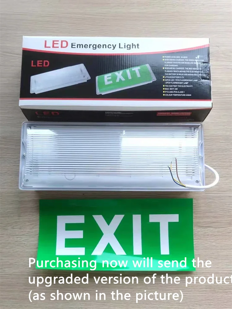 Lámpara Led recargable salida multifunción habitación del hogar 3 horas Led 8w salida luz de emergencia lámpara de seguridad subterránea IP65 AC 85-265V
