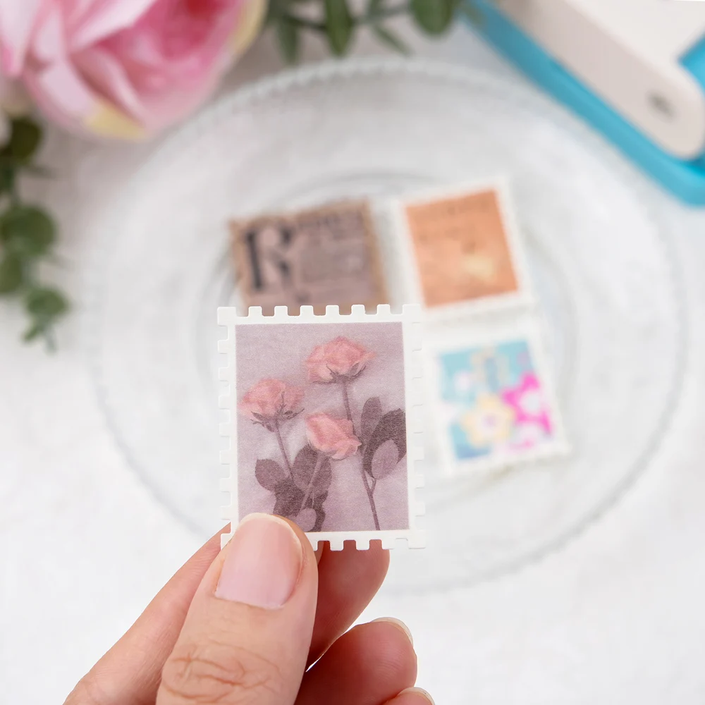 

3.8x3.8cm/3.2x3.8cm Rectangular/Square Postage Stamp Punch Lever Action Craft Punch Punching Tools for Paper Craft Scrapbooking