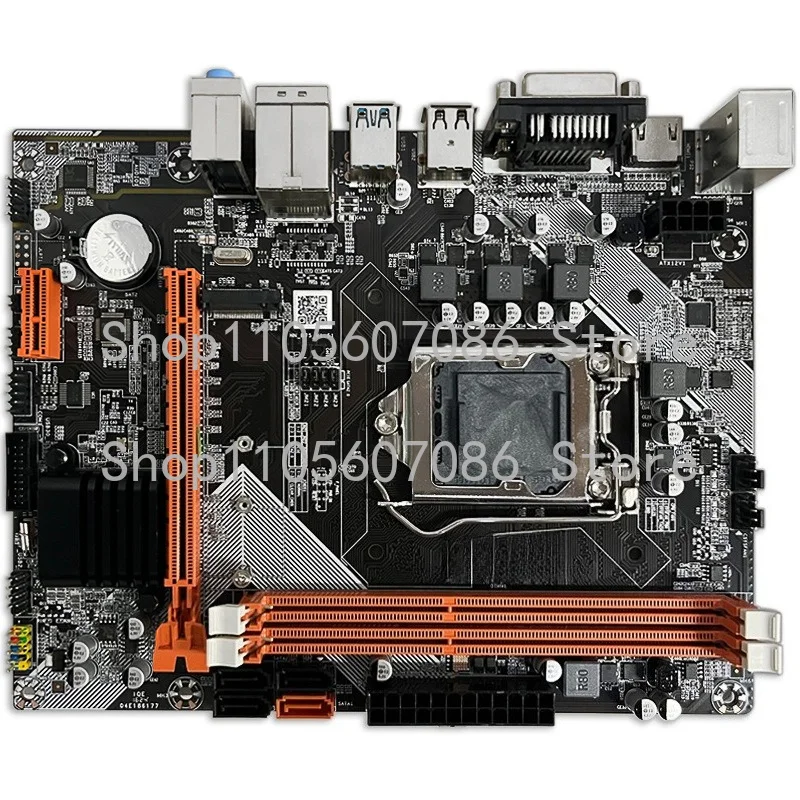 New B75-1155-pin DDR3 M.2 Gigabit Desktop Computer Main Board I7