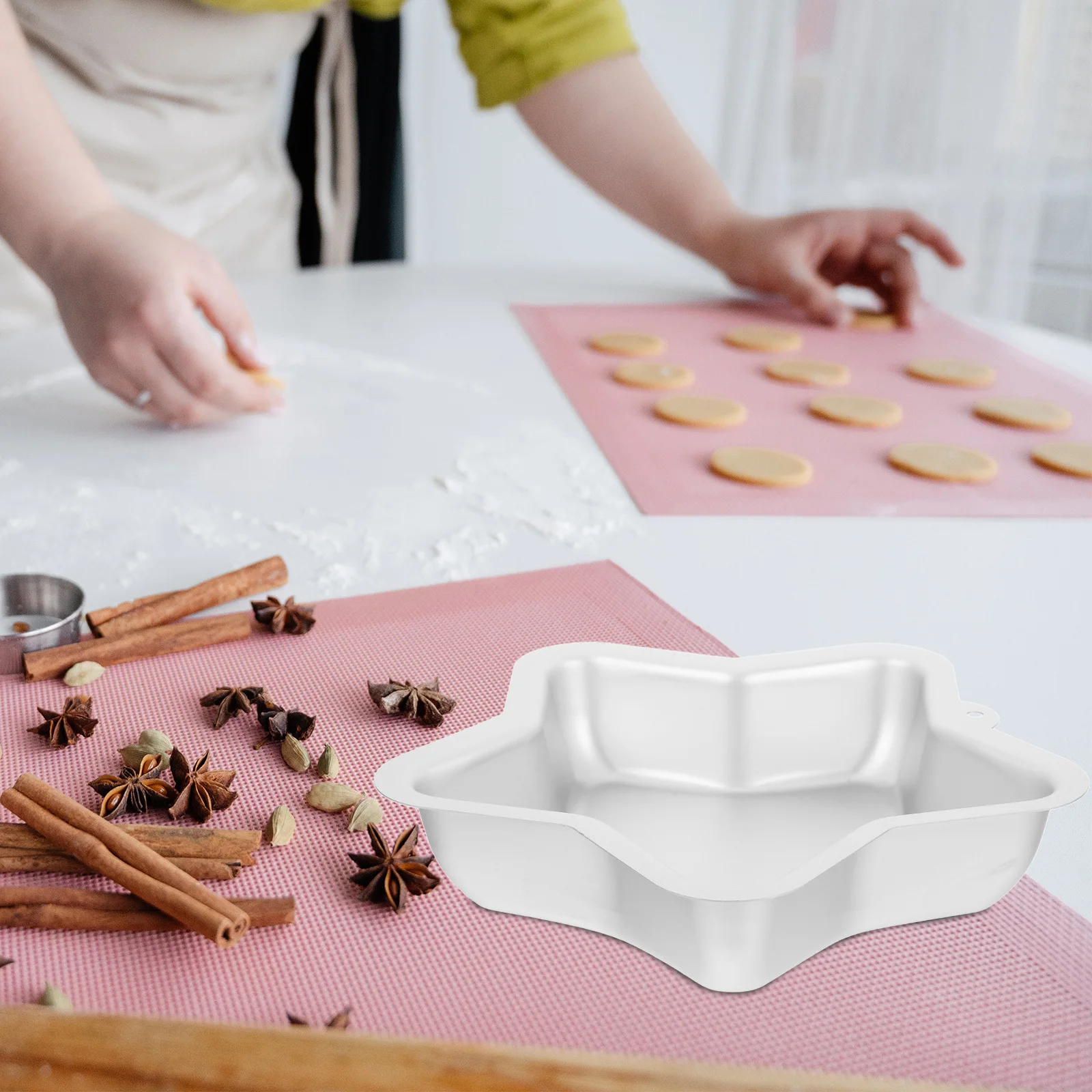 

Star Cake Mold Aluminum Alloy Non-Stick Baking Pan For Cheesecake Cupcake Diy Dessert Tray Chiffon Pudding Bakeware
