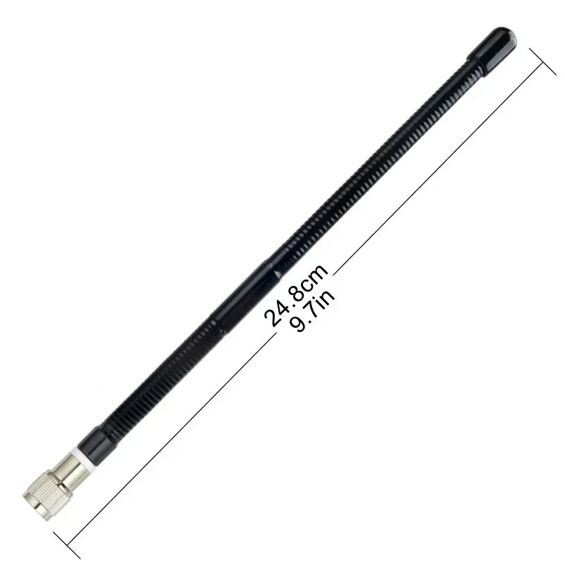 27MHZ V8 TNC CB Antenna for Stabo XH 9006e XH8040 XH8082 XH9040 XH9082 Lafayette Urano Portable Radio, Flexible Soft Whip CB Ant