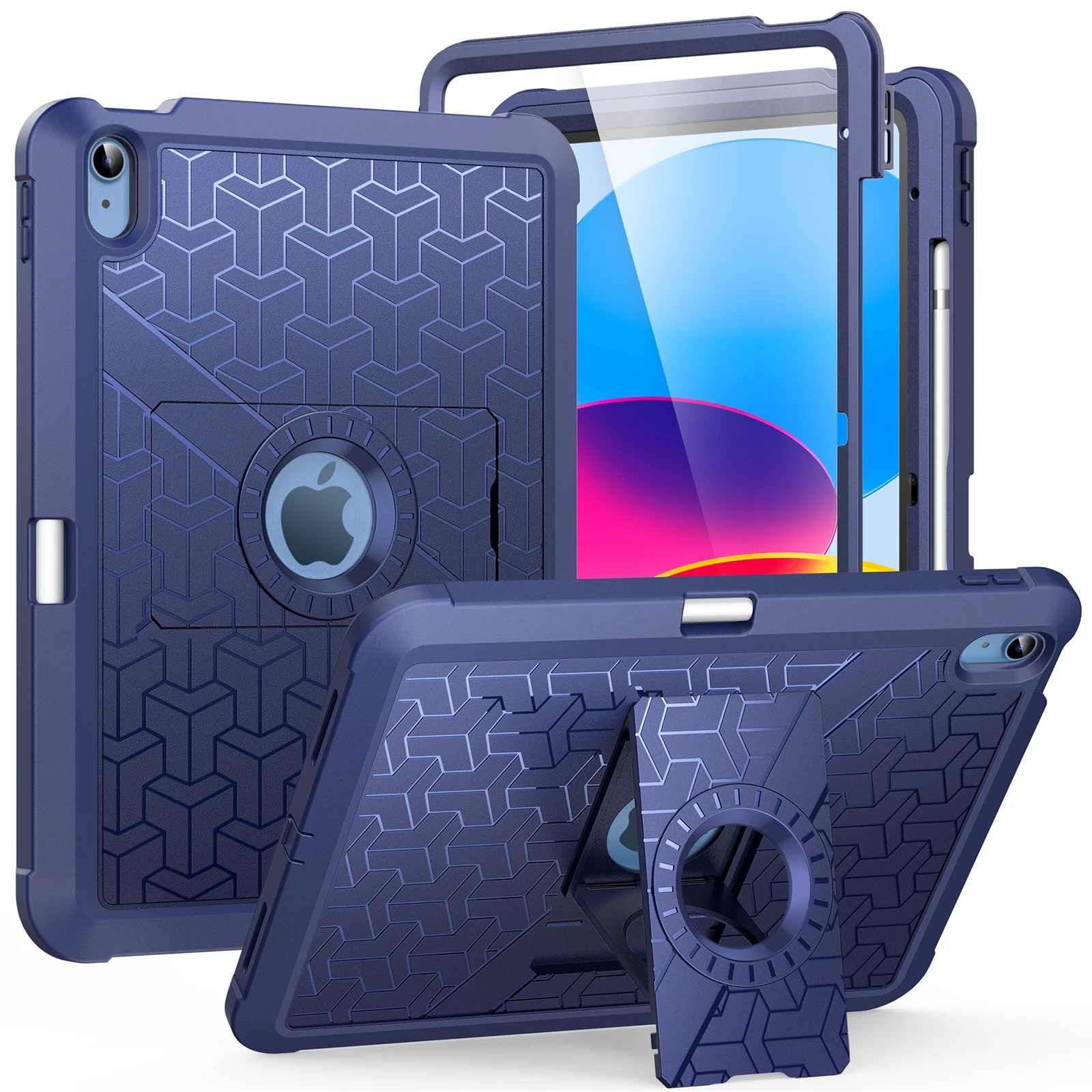 for iPad (A16) 11th/10th Generation Case 2025/2022 Heavy Duty Shockproof Dual Layer Full Body Protective Cover for iPad 11 inch