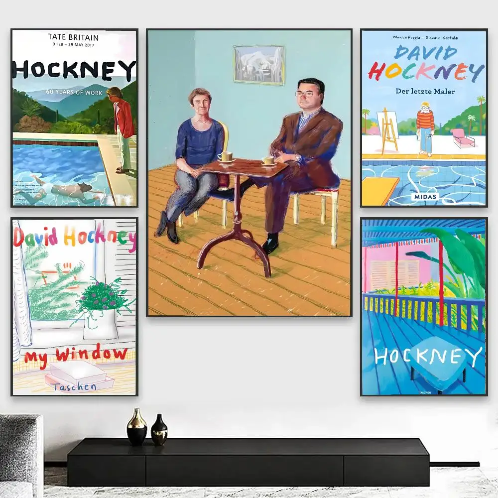P-Printmaker David Hockney-Artist Painting Calligraphy Canvas Art Styles, Wall Art Decor, Living Room Decor
