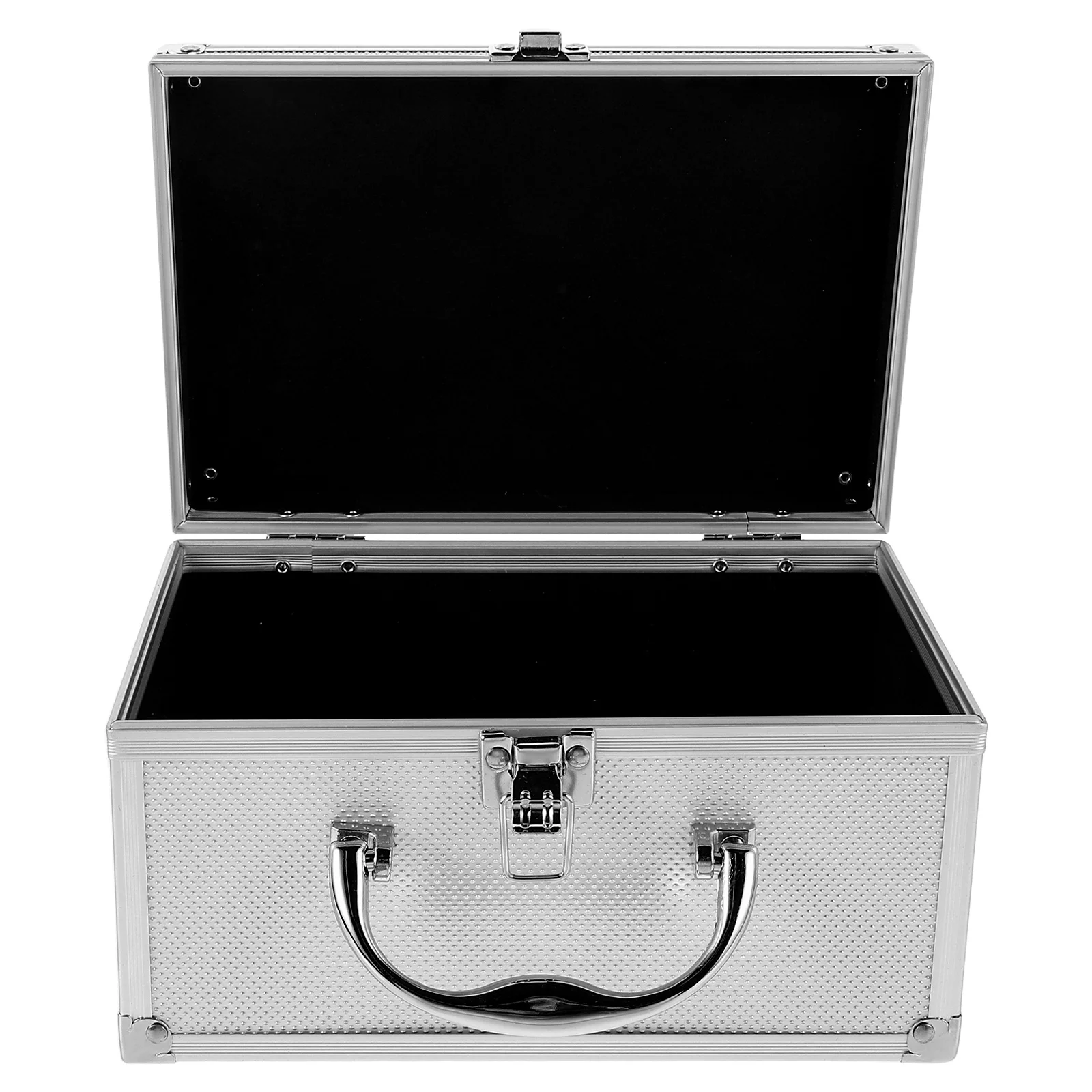 

Aluminum Alloy Toolbox Portable Storage Case for Tools Cosmetics Instruments Compact Design Multiple Compartments Garage