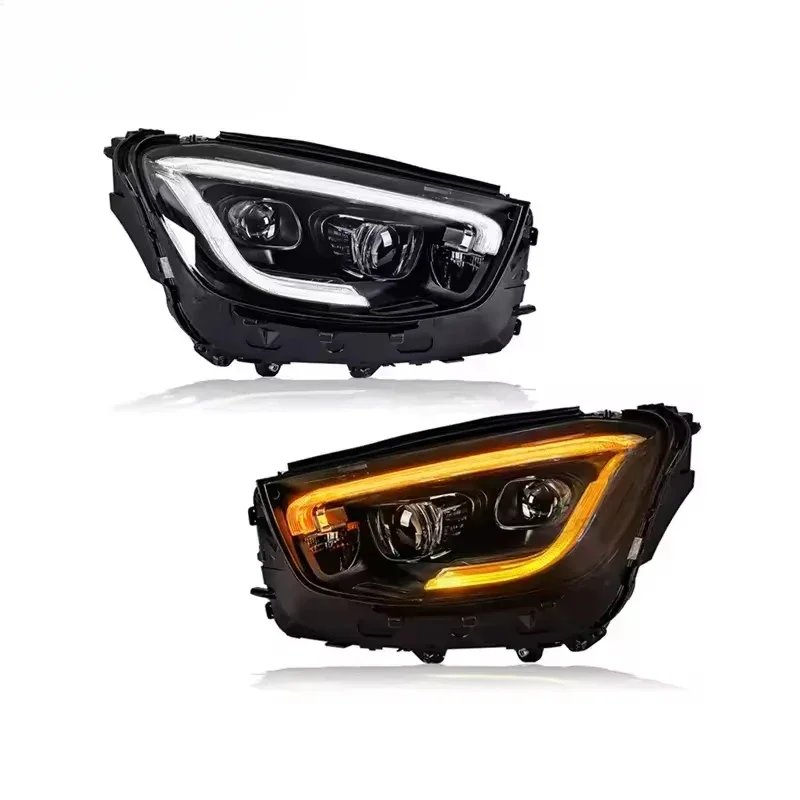 High Quality  LED Headlight Assembly 20-22 Lighting System For Mercedes-Benz GLC300 Low-Profile Upgrade To High-Profile