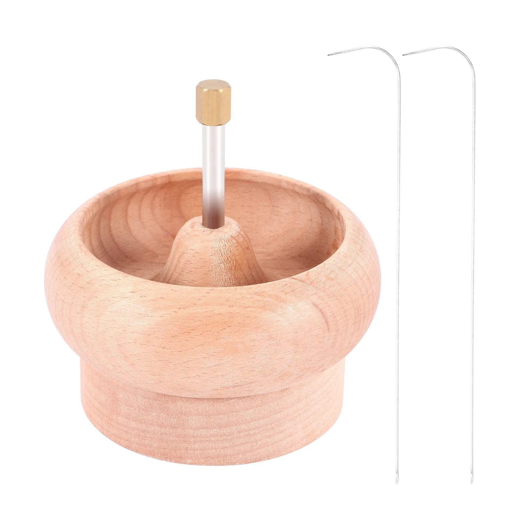 日曜大工用ビーズスピナーホルダー,ジュエリー作り,木製クラフトプロジェクト,大きな針で糸を張る,ギフト