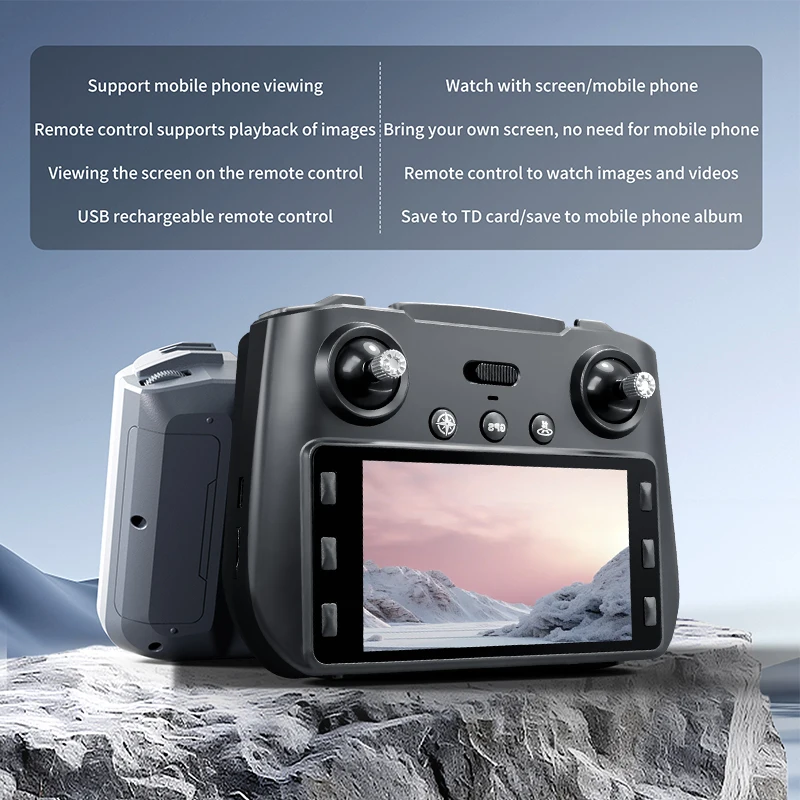 GPS Drone Optical Flow Positioning Hover Multiple Return Modes Waypoint Flight Intelligent Follow One Key Takeoff Landing Speed Switching Drone - view 5