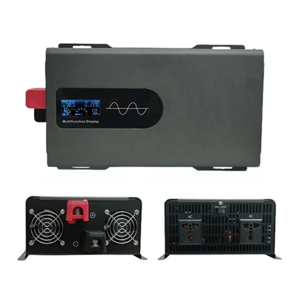 Imagem -03 - Inversor de Onda Senoidal Pura 12kw 12v 24v 48v 72v 96v para ac 220v 110v 10000w 12000w Inversor de Energia Solar 50hz 60hz Conversor de Tensão