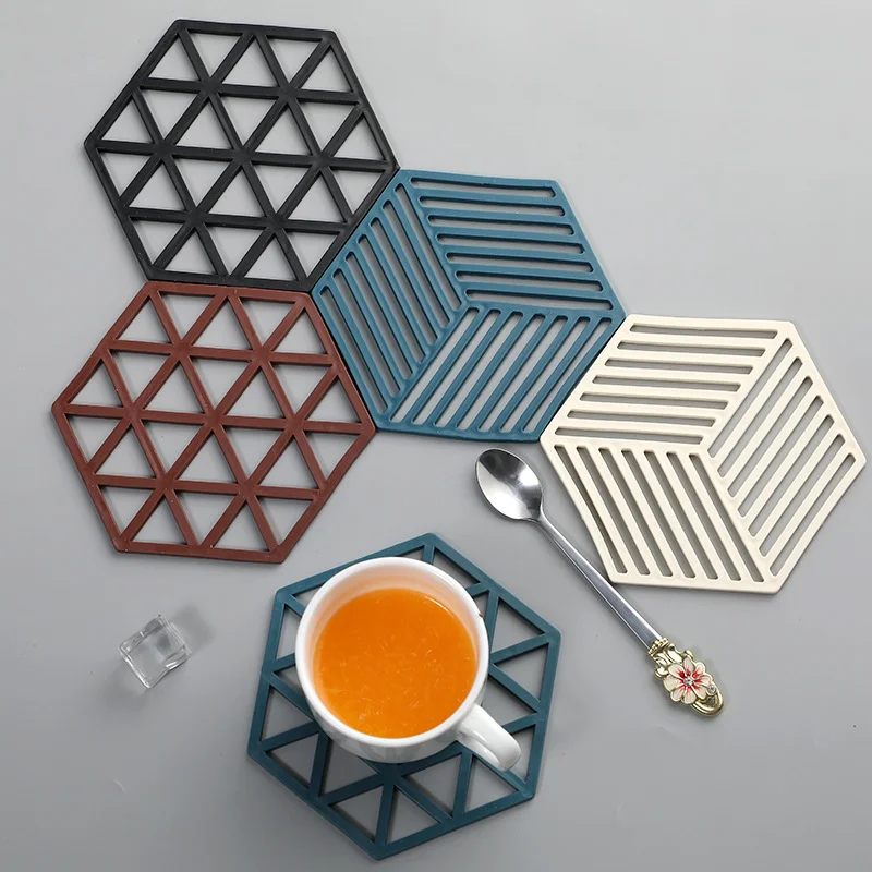 

Silicone Hot Pad Coasters Tableware Anti Scalding Placemat Kitchen Table Mats Stand Mug Cup Mat Home Necessaire Tool