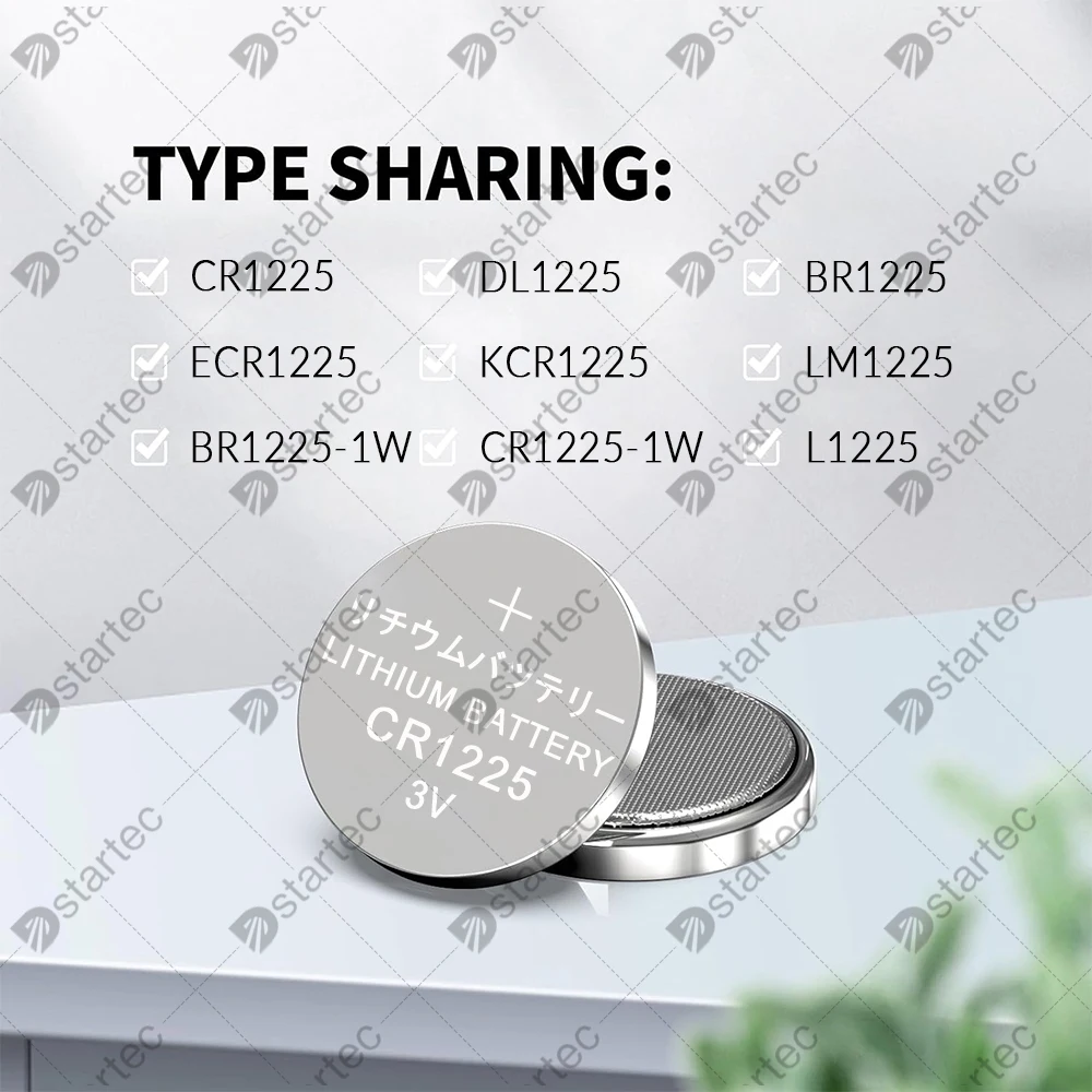 5-100 قطعة CR1225 بطارية خلية عملة ليثيوم طويلة الأمد 3 فولت مقاومة للأطفال، CR 1225 LM1225 DL1225 بطاريات خالية من الزئبق #3
