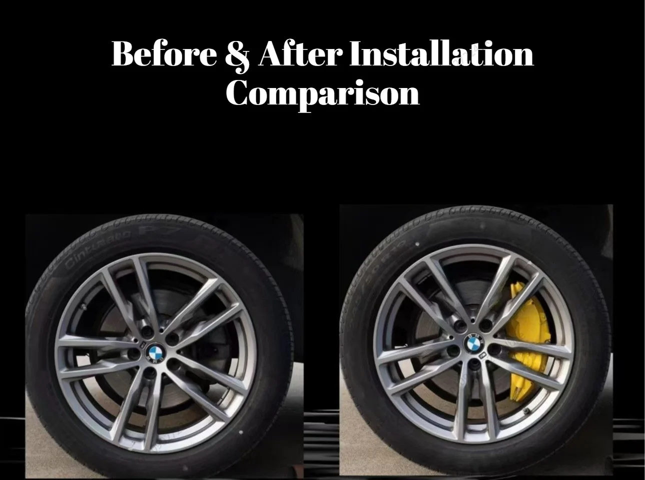 Aluminum Brake Caliper Covers, Fit Audi A7 2020, 2022-2025, Brake Modification, Minimum Wheel Size: R19, R20 Brake System