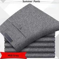 Pantalones de traje clásicos para hombre, pantalones de primavera y verano, pantalones de cintura alta para otoño, pantalones informales de negocios de alta calidad, triangulación de envíos KOACUS