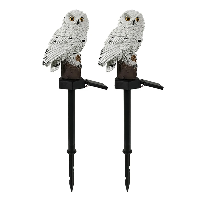 

2PCS Outdoor Solar Lawn Lamp Garden Decoration Lamp Waterproof Path Lawn Yard Garden Lamps Owl Design