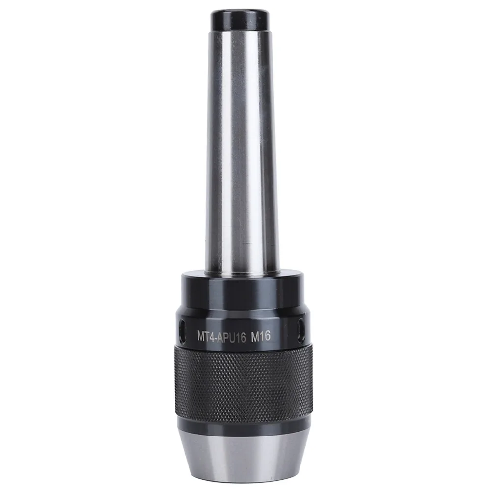 Impact Resistance Integrated Drill Chuck MT4 Shank APU16 Model Keyless Drill Chuck Integrated Design 1/32-5/8 Inch Capacity