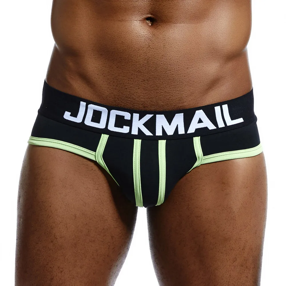 Jockmail Mens Underwear Boxers Shorts Homme Panties Man Solid Color Pouch Underpants Male Briefs Ropa Interior Hombre