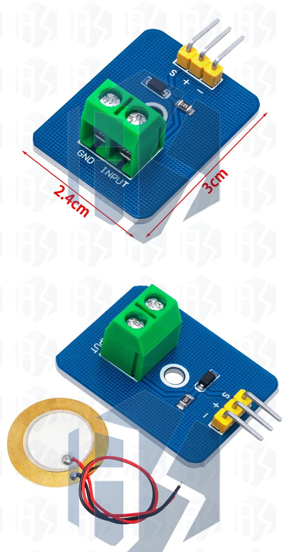 1PCS DIY KIT 3,3 V/5V Keramik Piezo Vibration Sensor Modul Analog Controller Elektronische Komponenten Liefert sensor für Arduino – Detail 5