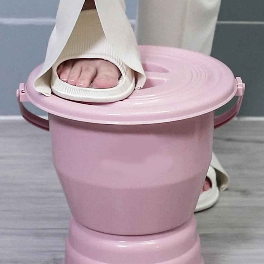 وعاء سميك للغرفة مع غطاء مبولة بلاستيكية ممتازة لكبار السن والمعاقين للاستخدام المنزلي حاوية تبول ليلية محمولة #1