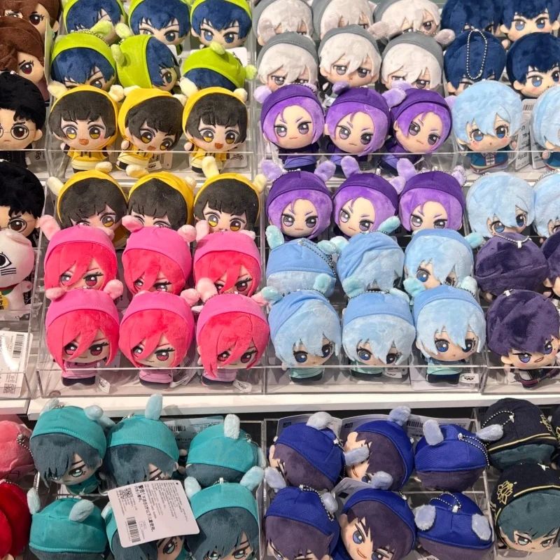 Hot Bandai Blue Lock Bunny Keychain Pendant 10cm Isagi Yoichi Nanase Vol.1 & Vol.2 Cute Doll Collectible Toy Fluffy Maumet