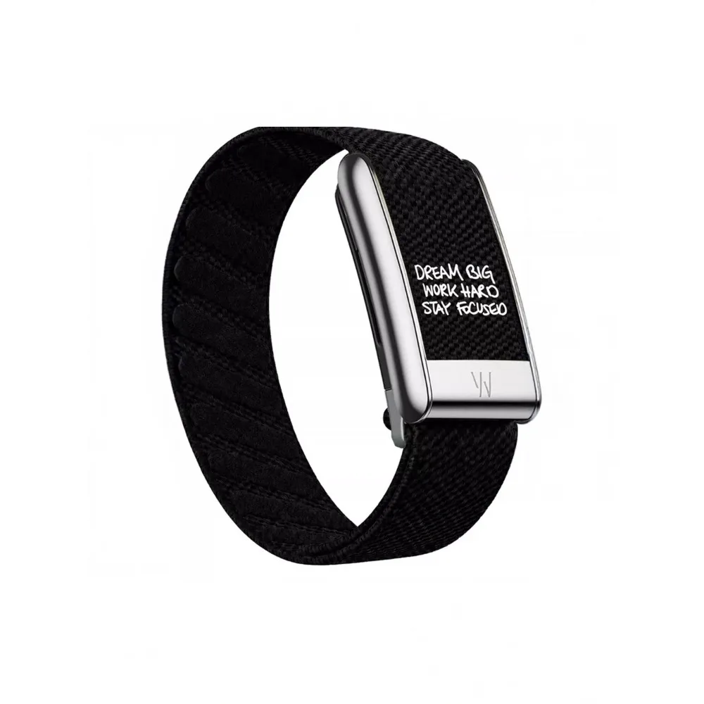 For WHOOP 5.0 MG Black Nylon Woven Inspirational Quote Strap Motivational Printed Sport Replacement Fitness Wristband