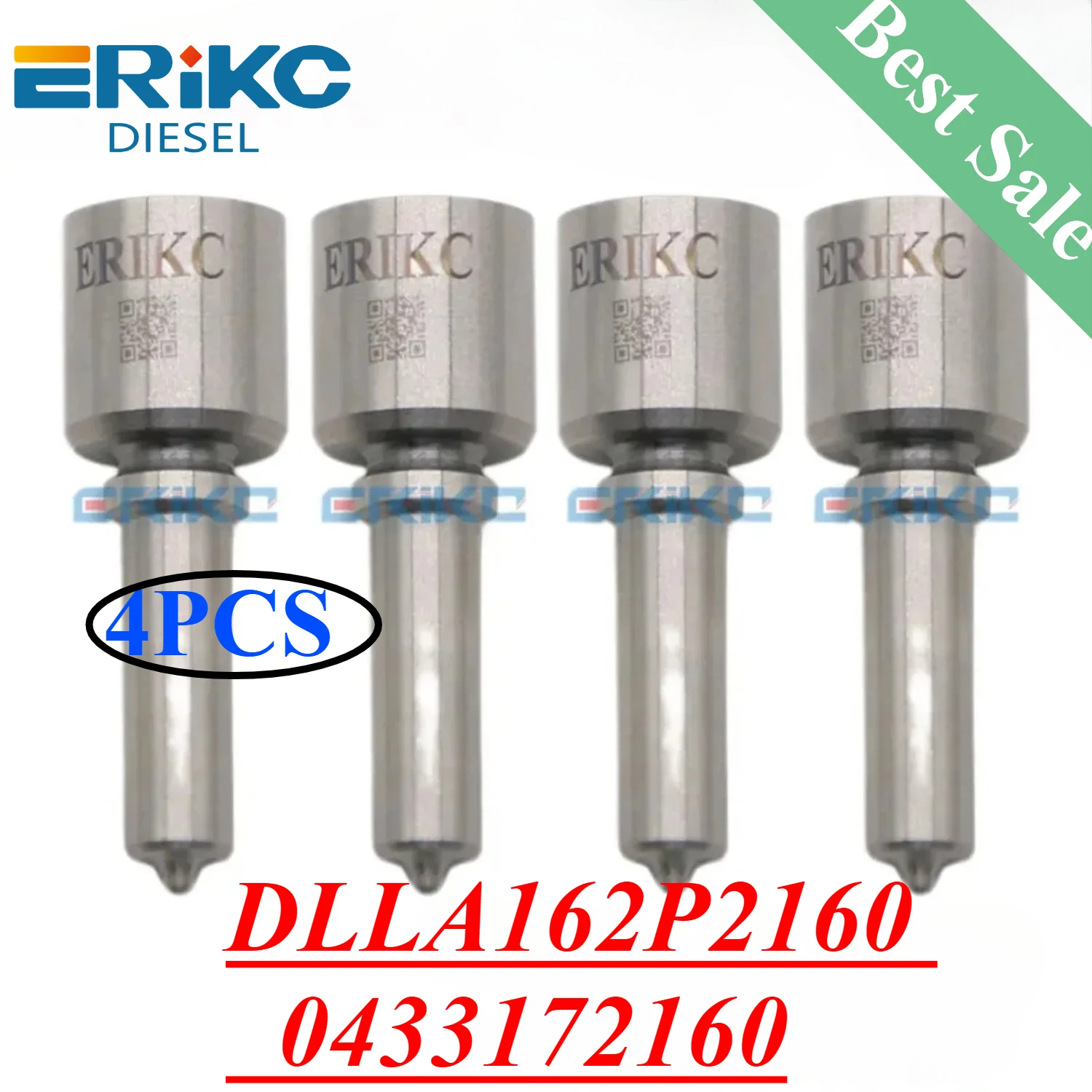 4PCS DLLA162P2160 0433172160 Injector Nozzle DLLA 162P 2160 Pump Sprayer Tip for 0445110369 EURO 5