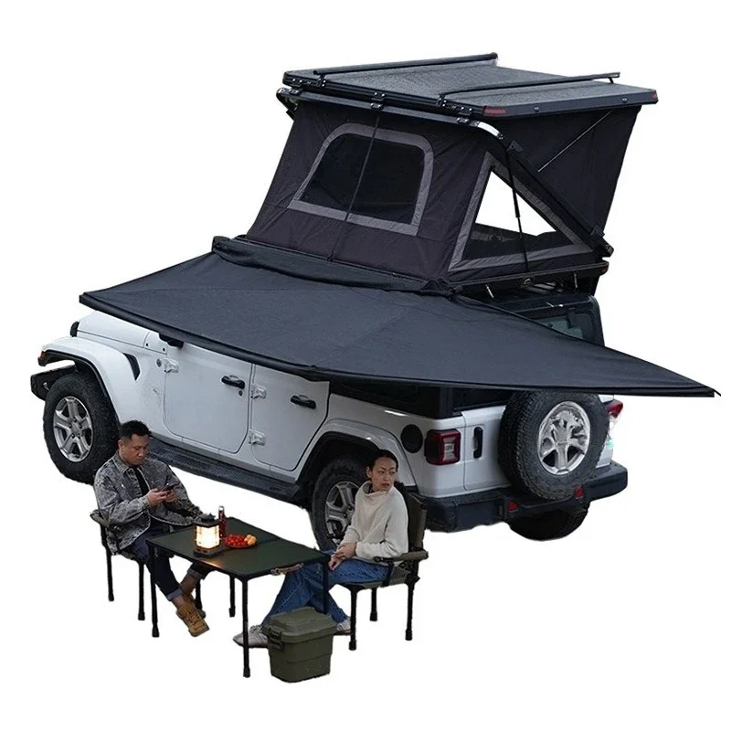 

180 degree fan-shaped car side tent canopy car side tent silver-coated sunscreen pergola