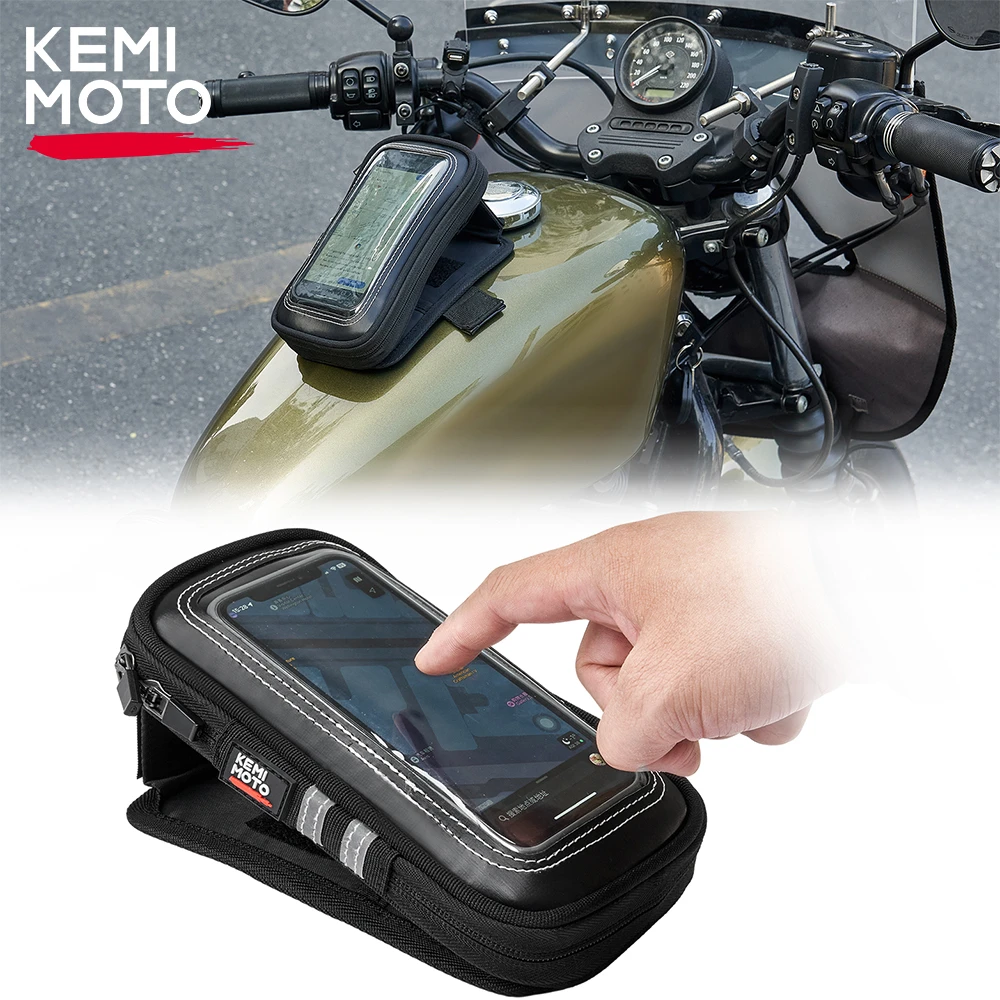 

Motorcycle Magnetic Tank Bag Universal 6.5 Inch Waterproof Phone Holder Case Touch Screen Motorcycle Fuel Tank Cell Phone Bags