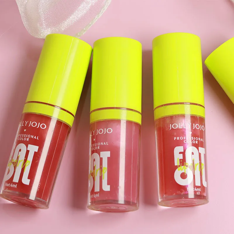 Nude Brown Plumping Lip Gloss Long-lasting Moisturizing Non-stick Cup Water-light Jelly Lip Oil Women Lips Care Makeup Cosmetics